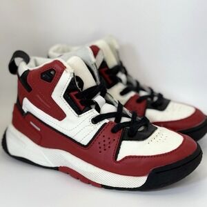 ZARA Kids Red White Black High Top Sneakers EU 34 CN 215 Basketball Shoes Youths